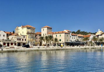 panorama of the old town of Rab