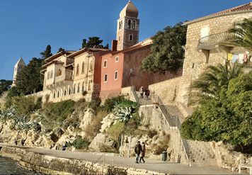 town of Rab, promenade