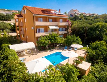 Apartments Sany with pool, island of Rab Croatia
